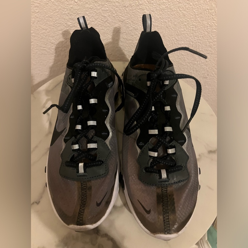 Nike React Element 87 Anthracite Black - Picture 3 of 8